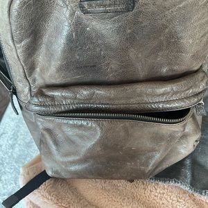 Frye Company leather backpack